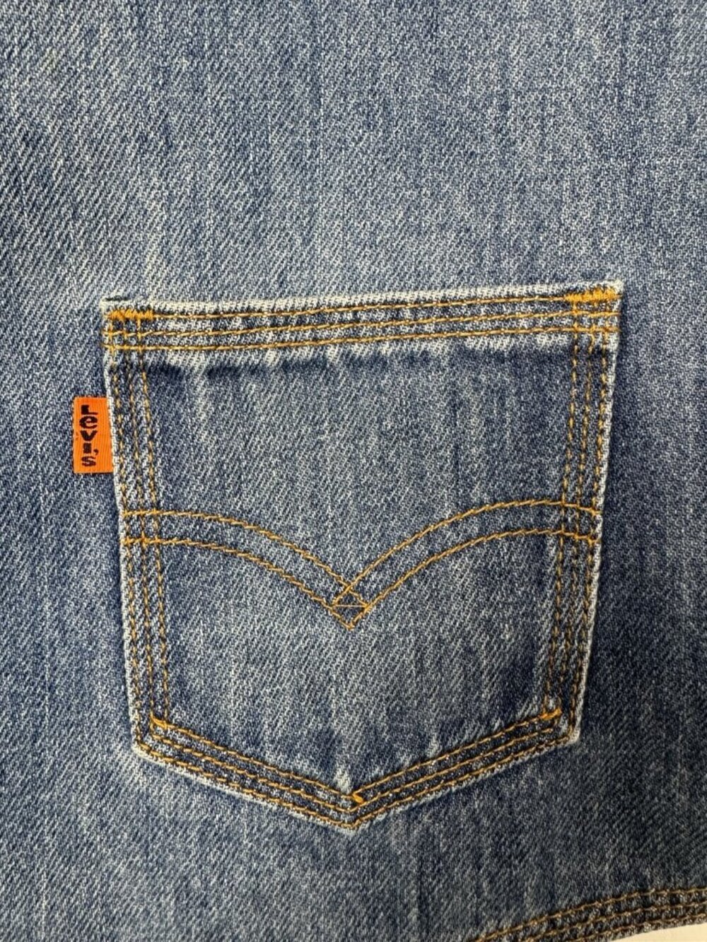 Vintage Levis Orange Tab Denim Vest Western Made In USA 60506-0916  Mens Size XL - Picture 7 of 10